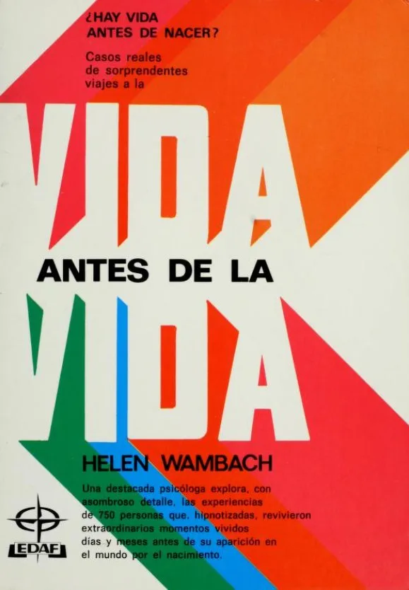 Portada de Vida antes de la vida, de Helen Wambach